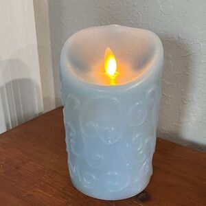 Serene Blue LED Flameless Candle